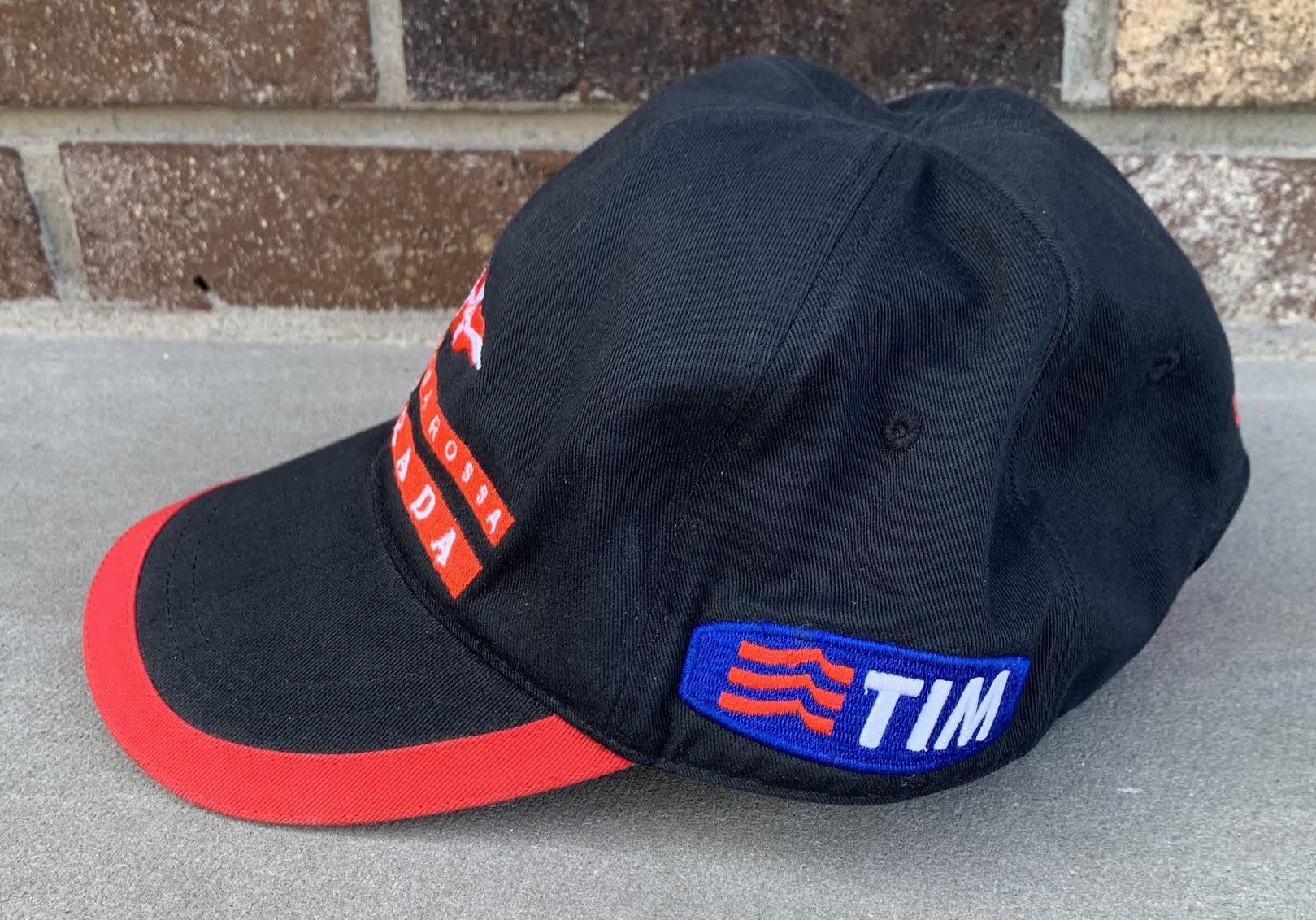 Prada Luna Rossa Challenge Black / Red Hat (Size S) — RootsBK